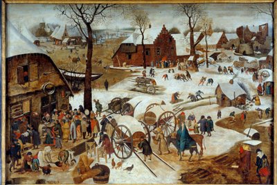 Le paiement de la dîme ou le dénombrement à Bethléem - Pieter the Younger Brueghel