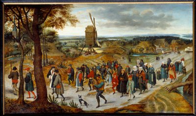 Le cortège nuptial par Pieter Brueghel II le Jeune dit Brueghel d