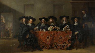 Six régents et le maître de maison de l