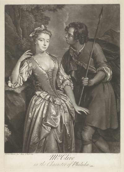 Actrice Catherine Clive dans le rôle de Phillida - Pieter van Bleeck