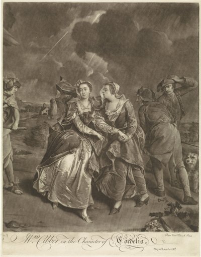 Actrice Susannah Maria Cibber dans le rôle de Cordelia - Pieter van Bleeck