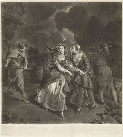 Actrice Susannah Maria Cibber dans le rôle de Cordelia - Pieter van Bleeck