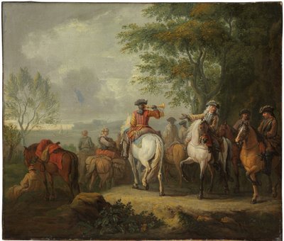 Cavaliers partant en voyage - Pieter van Bloemen