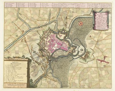 Carte du siège de Menin, 1706 - Pieter van Call (II)