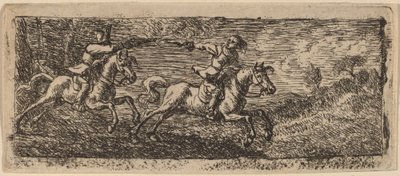 Deux cavaliers se battant - Pieter van Laer