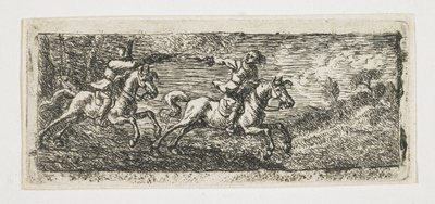 Deux cavaliers se battant - Pieter van Laer