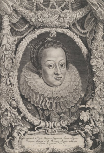 Éléonore, épouse de Ferdinand II, de la série Ferdinandus II et III Imperatorum Domu, vers 1625 - Pieter van Sompel