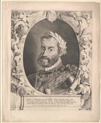Empereur du Saint-Empire romain germanique Charles V (gravure) - Pieter van Sompel