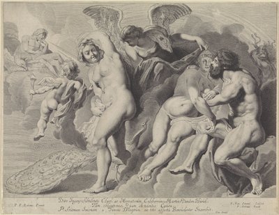 Ixion trompé par Junon et Jupiter - Pieter van Sompel