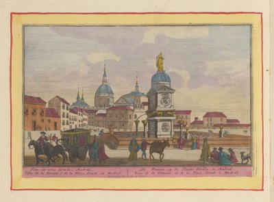Fontaine sur la place Sivada à Madrid - Pieter van den Berge