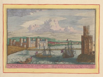 Vue de la Torre del Oro et du faubourg Triana à Séville - Pieter van den Berge