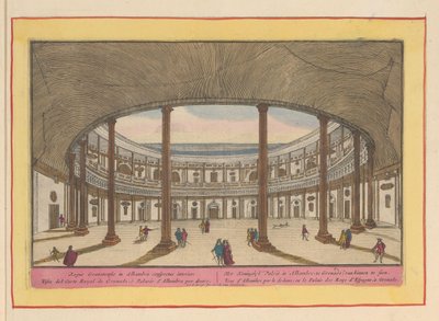 Cour intérieure du Palais de Charles V à Grenade - Pieter van den Berge