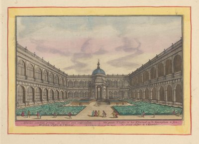 Vue de la cour intérieure du grand monastère de l
