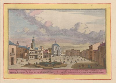 Vue de la grande place à Cadix - Pieter van den Berge