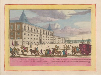 Vue du palais de Charles VI à Lisbonne - Pieter van den Berge