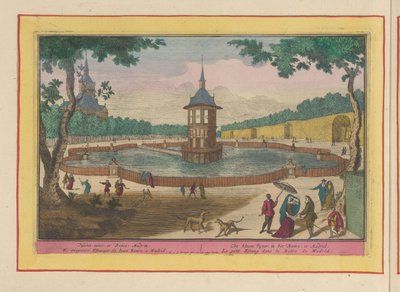 Petit étang dans les jardins du Palacio del Buen Retiro à Madrid - Pieter van den Berge