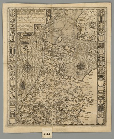 1596 Pays-Bas Comitatus Kaerius - Pieter van den Keere