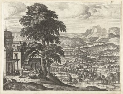Abraham nourrit les trois anges - Pieter van der Borcht (I)