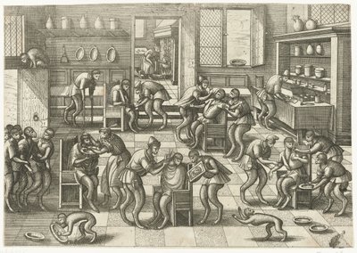 Boutique de barbier et de chirurgien - Pieter van der Borcht (I)