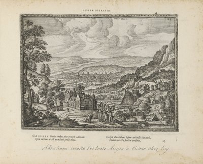 Paysage avec Abraham et les trois anges - Pieter van der Borcht (I)