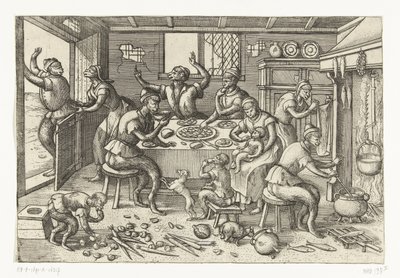 Cuisine maigre (Apenspel) - Pieter van der Borcht (I)