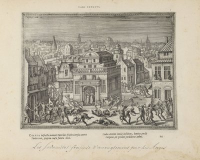 Les hommes de Sodome frappés de cécité - Pieter van der Borcht (I)