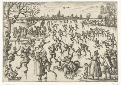 Patinage. Jeu de singes - Pieter van der Borcht (I)