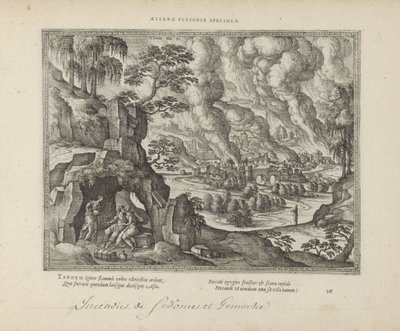 Destruction de Sodome et Gomorrhe / Loth et ses filles - Pieter van der Borcht (I)