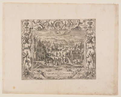 Janvier, tiré des Douze Mois - Pieter van der Borcht