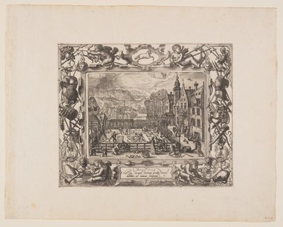 Mars, extrait des Douze Mois - Pieter van der Borcht