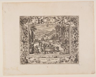 Septembre, tiré des Douze Mois - Pieter van der Borcht