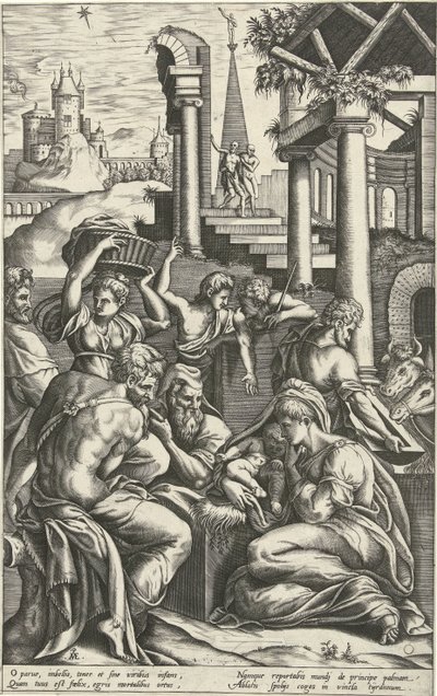 Adoration des bergers - Pieter van der Heyden