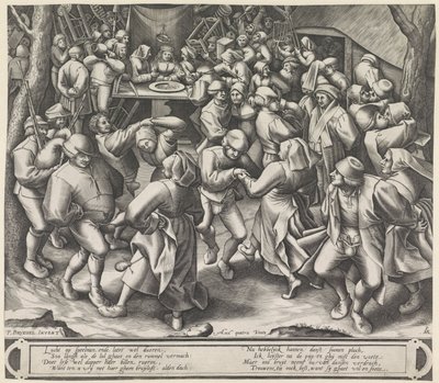 Danse à un mariage paysan - Pieter van der Heyden