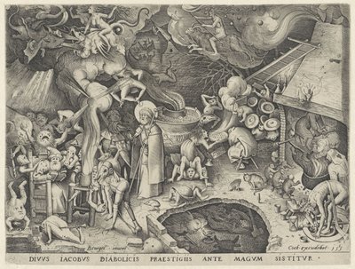 Jacques le Majeur rencontre le magicien Hermogène - Pieter van der Heyden