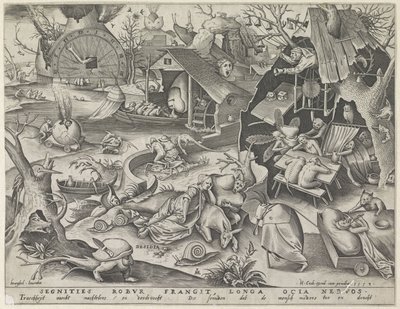 Paresse (Desidia, De zeven hoofdzonden) - Pieter van der Heyden