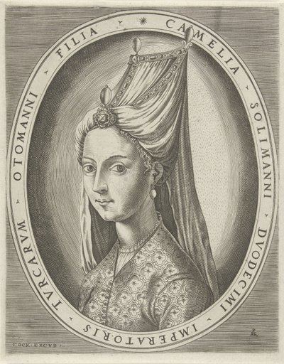 Portrait de Camalia, fille de Soliman le Magnifique (Portretten van heersers) - Pieter van der Heyden
