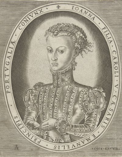 Portrait de Jeanne de Habsbourg - Pieter van der Heyden