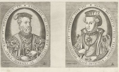 Portraits de Guillaume II, duc de Gueldre, et de Marie d