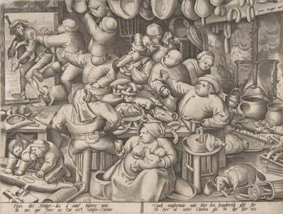 La Cuisine grasse, 1563 - Pieter van der Heyden