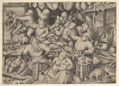 La cuisine grasse, 1563 - Pieter van der Heyden