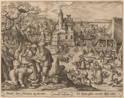 Hiver - Pieter van der Heyden after Hans Bol