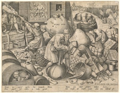 Chacun - Pieter van der Heyden after Pieter Bruegel the Elder