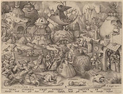 Orgueil - Pieter van der Heyden after Pieter Bruegel the Elder