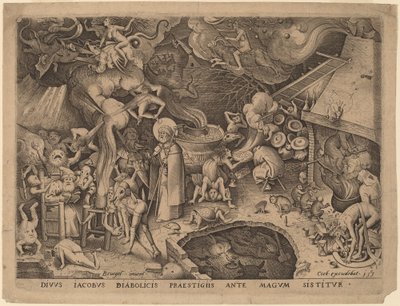 Saint Jacques et le magicien Hermogène - Pieter van der Heyden after Pieter Bruegel the Elder