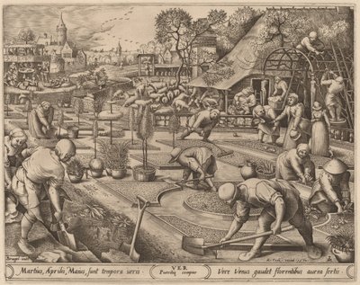 Printemps - Pieter van der Heyden after Pieter Bruegel the Elder