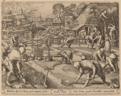 Printemps - Pieter van der Heyden after Pieter Bruegel the Elder