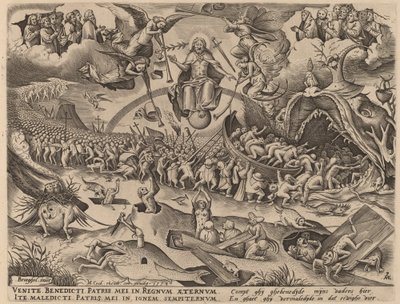 Le Jugement dernier - Pieter van der Heyden after Pieter Bruegel the Elder