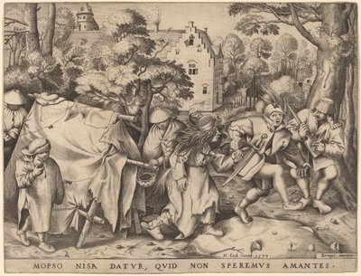 Le mariage de Mopsus et Nisa - Pieter van der Heyden after Pieter Bruegel the Elder