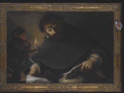 Saint Dominique et le diable - Pietro (1605 78) Della Vecchia