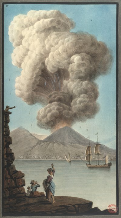 Éruption matinale du Vésuve, de 